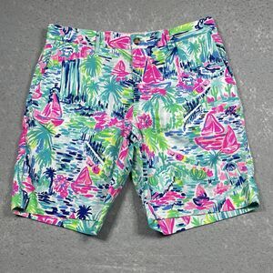 Lilly Pulitzer Beaumont Bermuda Shorts Mens 34 Multicolored In Salt In The Air